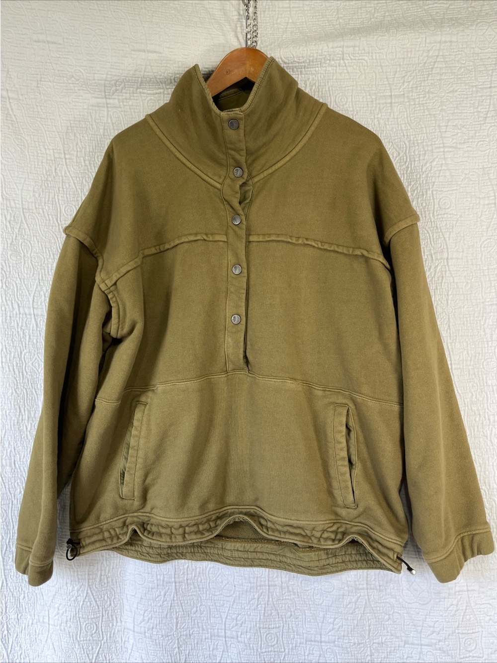 Free People Movement Sweatshirt in Tobacco Stash It Sweat Pullover Relaxed Med - Picture 16 of 16